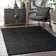 Bernyce Handmade Tufted Farmhouse Jute Black Rug