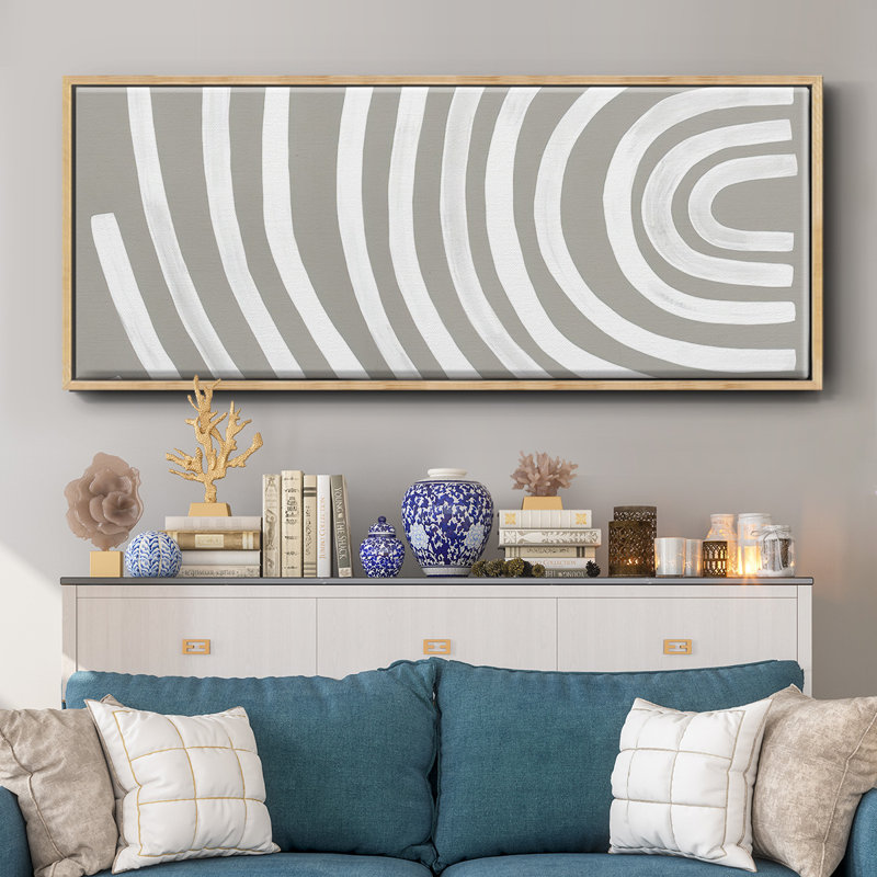 Broken Rainbow I- Framed Canvas