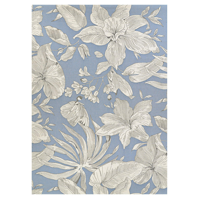 Couristan Dolce Performance Flatweave Floral Indoor / Outdoor Rug | Wayfair