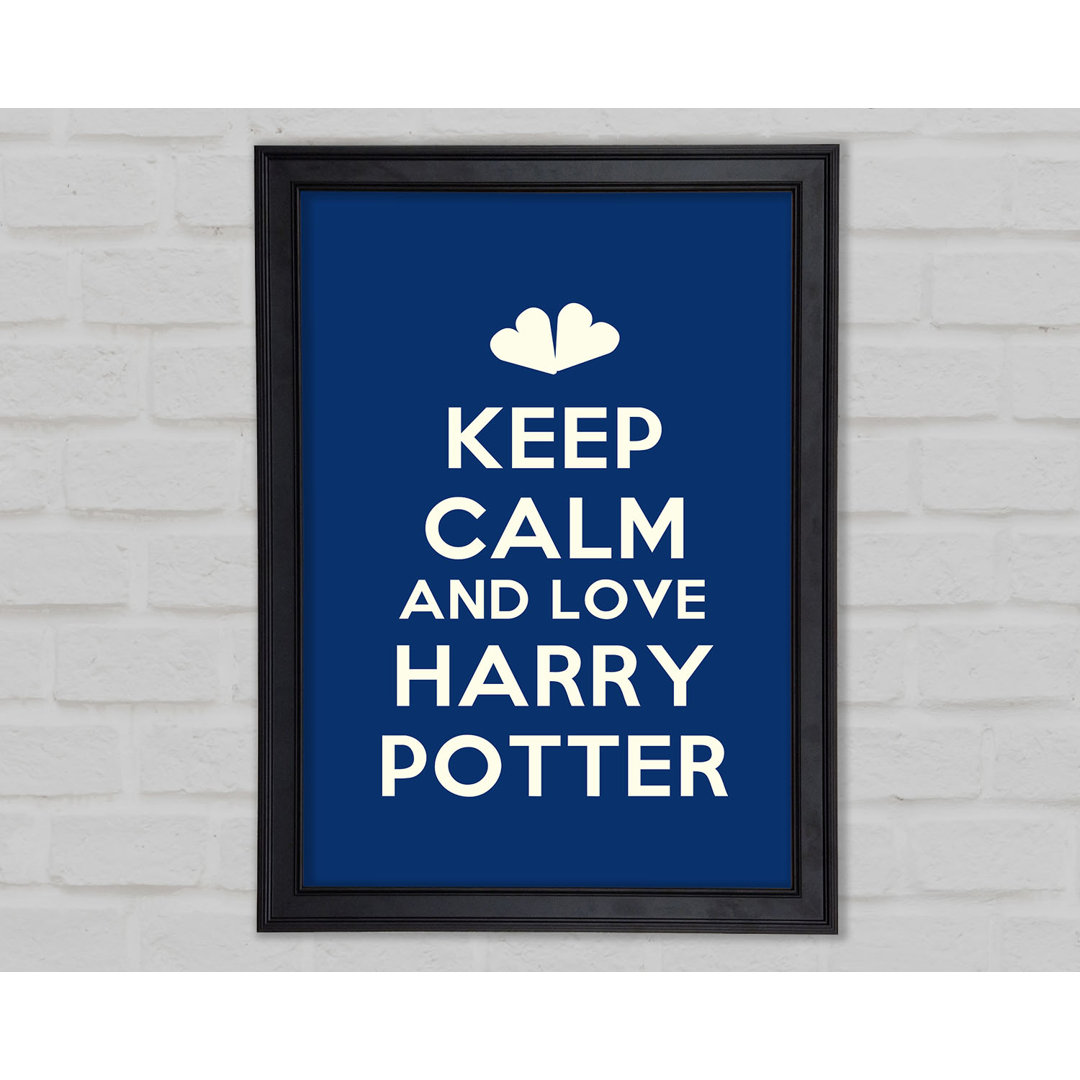 Keep Calm Potter Gerahmter Druck 9910