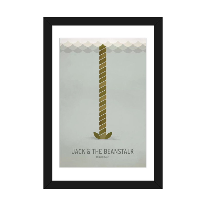 «Minimalist Literature Series: Jack and the Beanstalk», impression sur toile, H 24 po x l 16 po x P 1 po