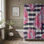 Floral Stripe Sheets - Rideau de douche standard 1 pièce-113992817