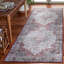 Tapis oriental en polyester tissé à la machine beige-vert / rouille-87459328
