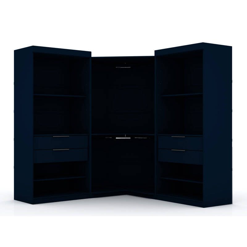 Armoire télé Ambrianna, Bleu