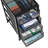 Metal Mesh Desktop File Storage Drawers Organizer - 10.25"L X 12.375"W X 16"H, Black