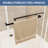 44"-48" W x 76" H Frameless Double Sliding Shower Door, Soft-Close Matte Black Shower Screen, 5/16" (8mm) Clear Tempered Glass With Explosion-proof Film, Dual Stainless Steel Door Handles