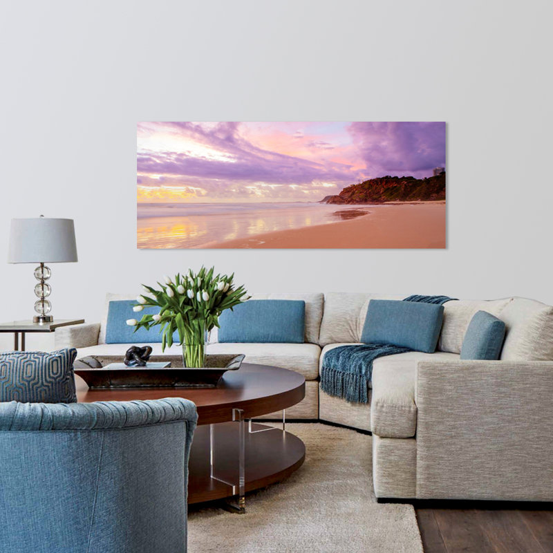 Lavender Shores Print, Acrylic, 36" H x 84" W x 1.5" D
