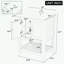 Meuble-lavabo de salle de bain avec lavabo en céramique et tablette ouverte-1852168888