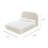 Modern Upholstered Storage Bed with Curved Headboard -396940734