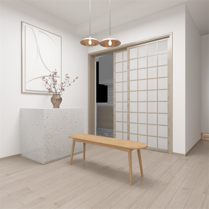 Banc en bois Loudan, H 16,14 po x l 47,24 po x P 11,81 po