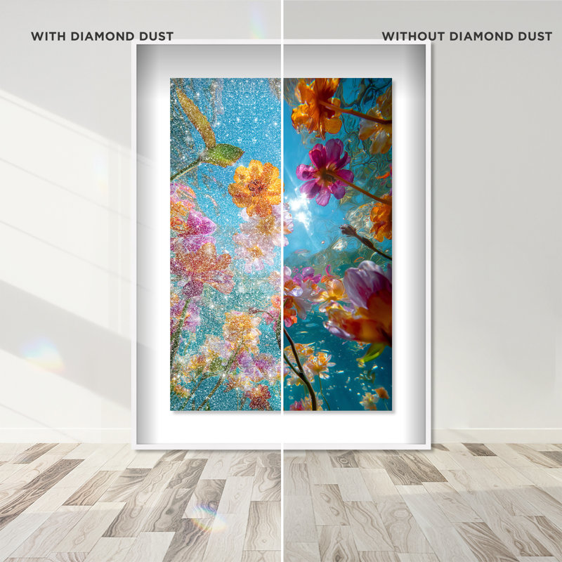 Liquid Bloom I Framed Graphic Art, 25.5"H x 17.5"W, White Shadowbox