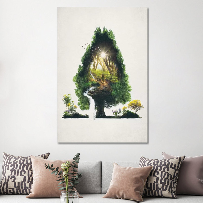The Road Not Taken 1 Piece Wrapped Canvas Wall Art, 152.5 cm H x 101.5 cm W