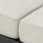 Causeuse, finition noire avec coussin beige
