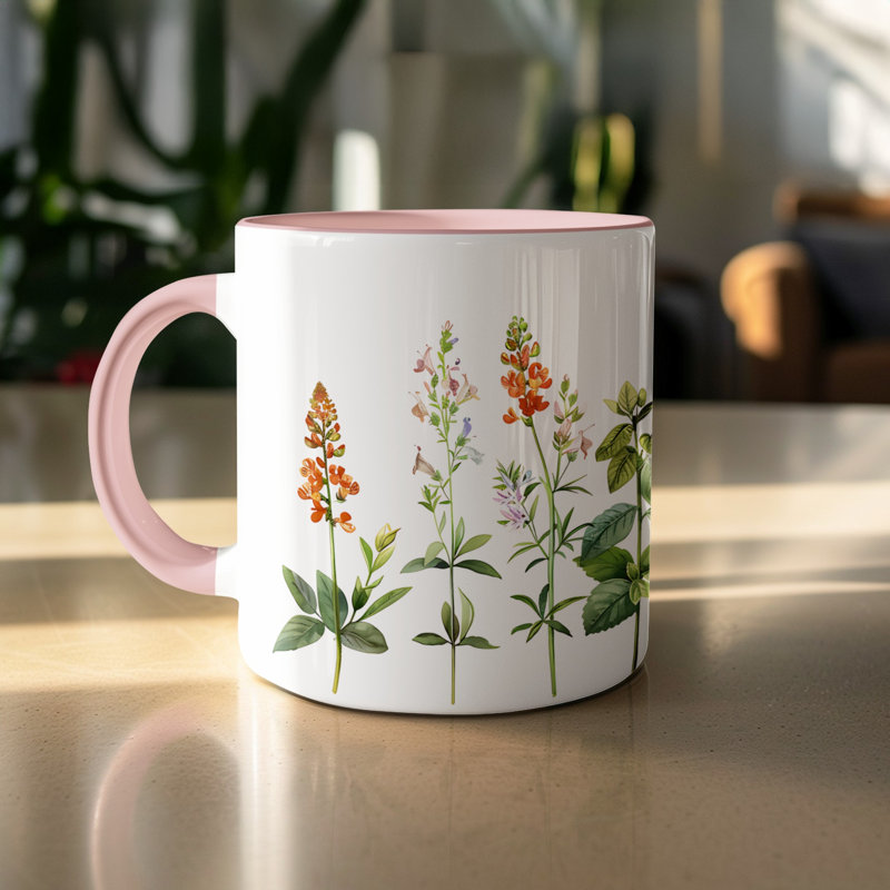 Ceramic Coffee Mug, Pink