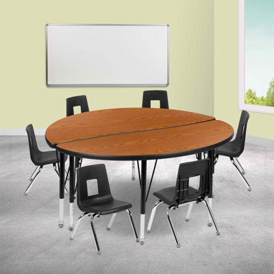 Ensemble de table d'activités flexibles en stratifié 47,5 po Goddard