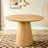 Modern MDF Wood Texture Stickers Circular Dining Table