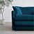Chenille bleu sélectionné