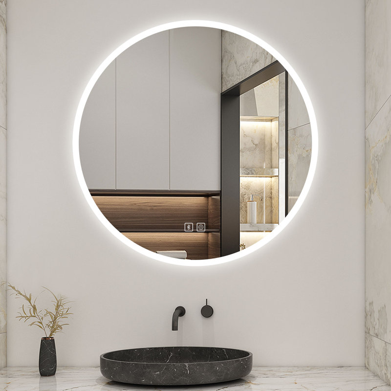 Borlaug Round Mirror, 60 cm H x 60 cm W