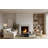 Beveled Cast Stone Fireplace Surround with Standard Hearth-97735199-97745061