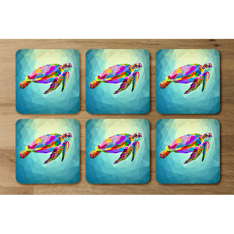 Dud Square 6 Piece Coaster Set