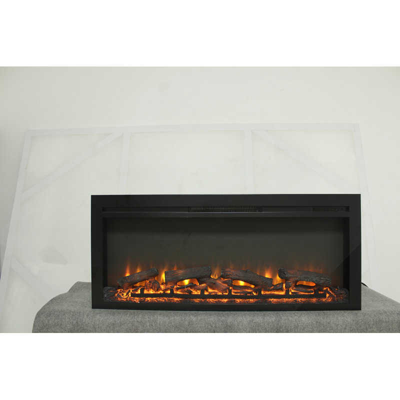 44"Wall Recessed Electric Fireplace With Remote