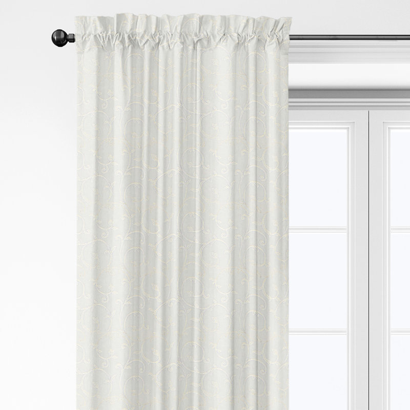 Paire de rideaux Bellagio Cloud Pole Top (l 50 po x L 96 po), Nuage, L 50 po x L 96 po
