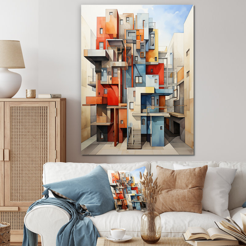 «Constructivism Geometric Exploration Systematic» sur impression sur toile, H 20 po x l 12 po x P 1 po