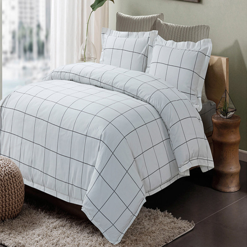 Ensemble de housse de couette Embers Boxy, Housse de couette pour très grand lit et 2 taies