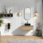 Meuble-lavabo mural écologique avec lavabo en céramique de qualité supérieure