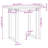 Dining Table O-Frame Solid Wood Pine And Steel-691036547