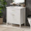 Meuble-lavabo avec lavabo, 2 portes et tablette réglable-797845011