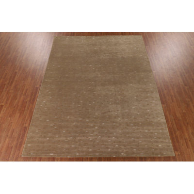 Tapis népalais moderne fait à la main 9 x 12