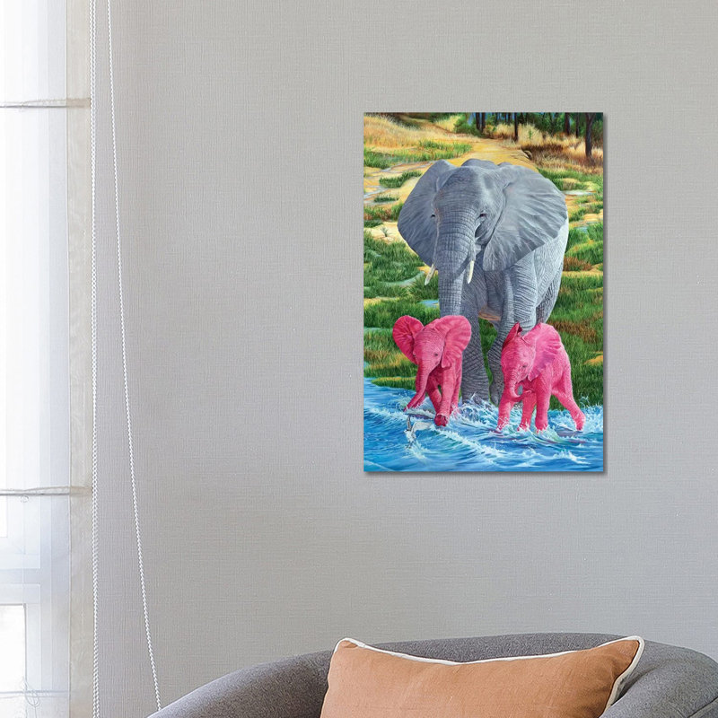 Double Trouble by Laura Curtin - Wrapped Canvas Painting, 66.04 cm H x 45.72 cm W x 1.91 cm D