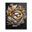 Horloge murale Eflorescence White Gold-99636368