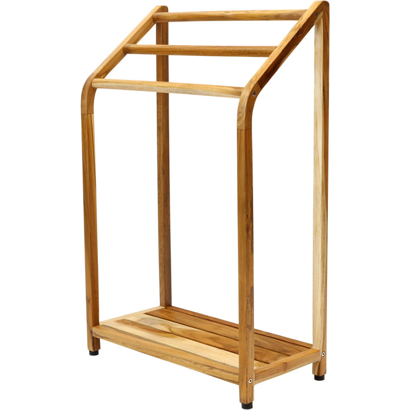 Sula Clear-Shield Versatile Teak Towel Rack