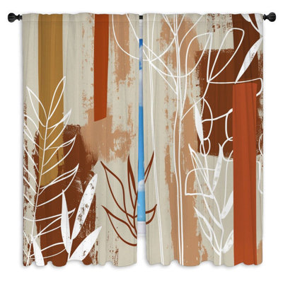 Paire de rideaux obscurcissant en polyester Krunlegav