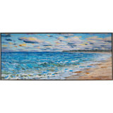 South Beach Evening Print by Lawrence Behunek