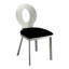 Chaise d'appoint Bagdai en noir / argent