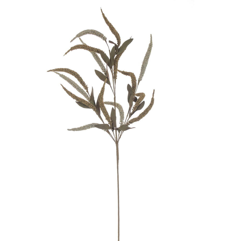 Heather Floral Stems, Gray;Light Green
