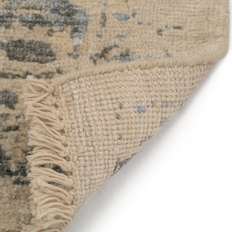 Wool Abstract Area Rug, Rectangle 10' x 13'
