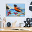 Art mural en verre rouge Red Barrel Studio® «Strongening Light» par Adam Swanson-780109734