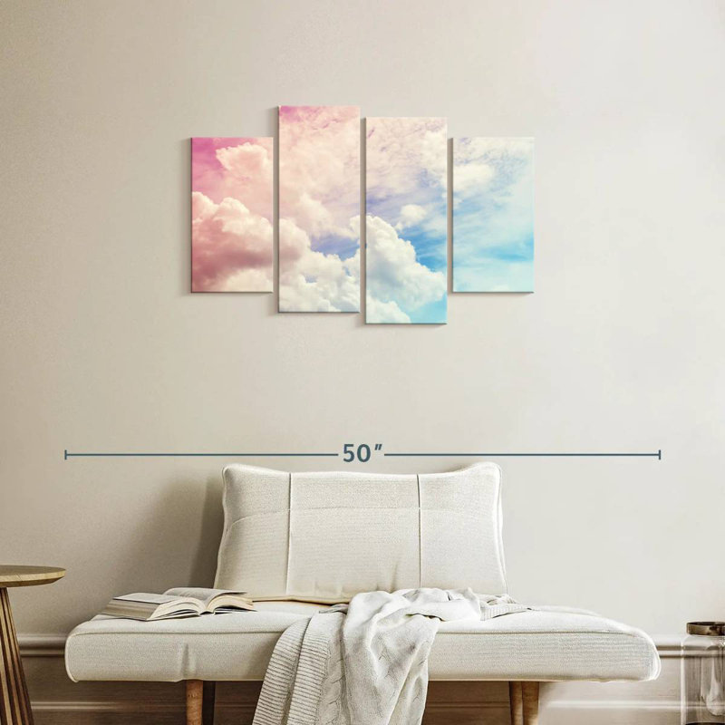 Nuage pastel Alvord, H 22 po x l 36 po