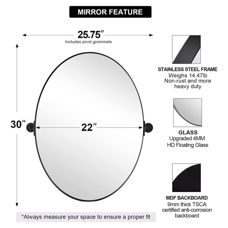 Miroir de salle bain biseauté