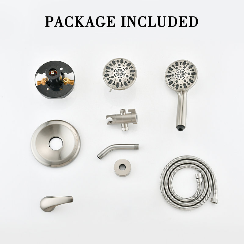 Système de douche complet, Nickel brossé