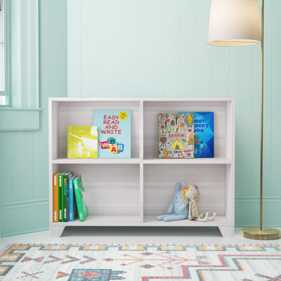 Kingswood 32.8" H x 43.3" W Solid Wood Chip Resistant Kids Book Display by Sand & Stable Baby & Kids