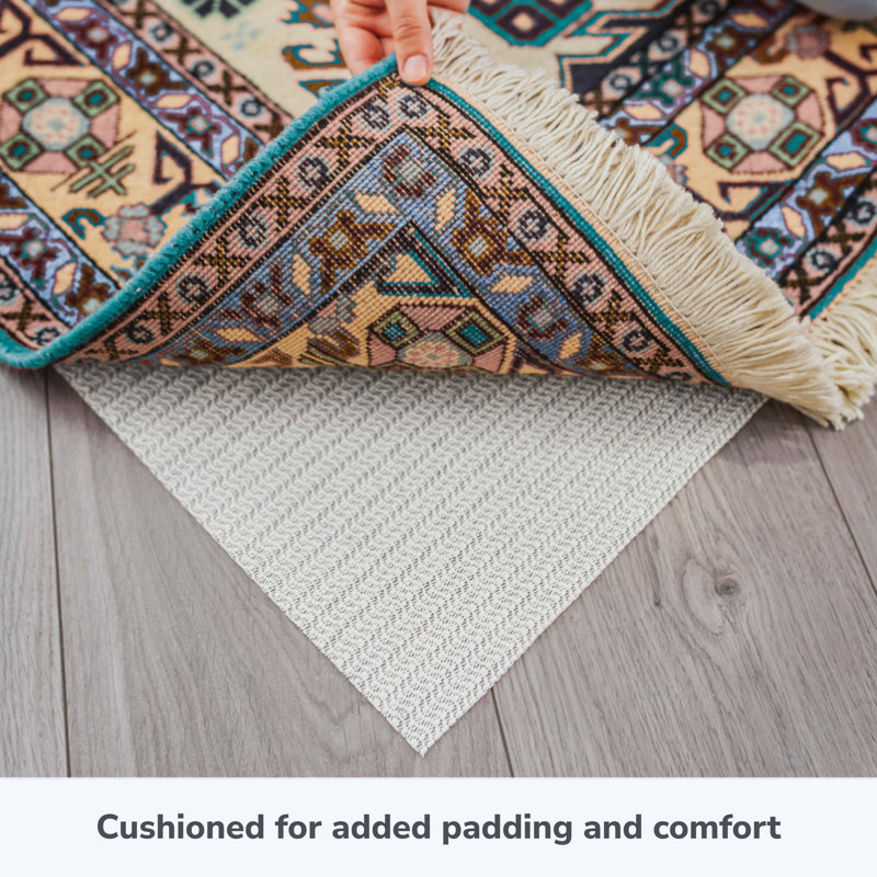 McGugin Rug Grip Indoor Low Profile Non Slip Rug Pad for Hard Surfaces, Rectangle 6' x 9'