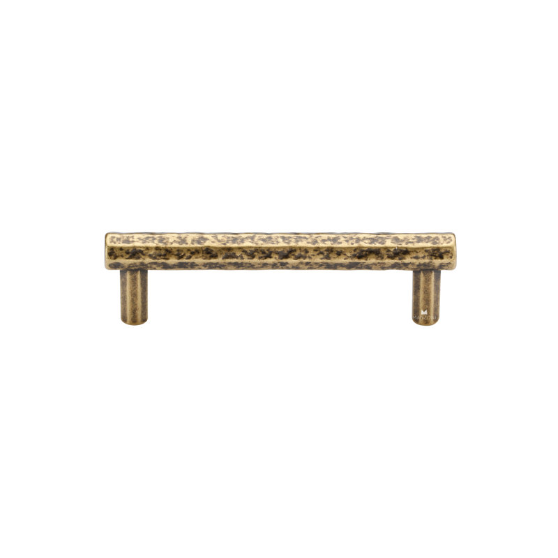 Poignée d'armoire martelée Mystic, 3 3/4", Nickel rétro