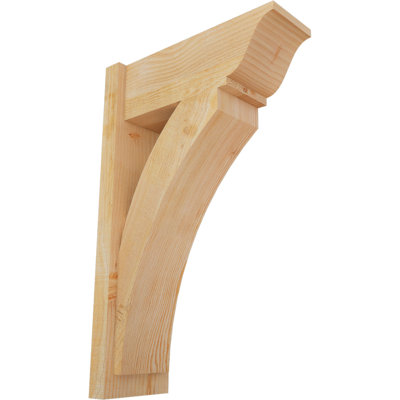 8"W x 48"D x 48"H Thorton Traditional Rough Sawn Outlooker, Douglas Fir