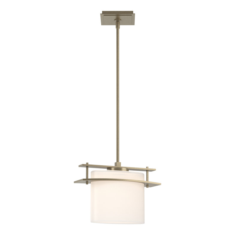 Arc 1 - Light Unique/Statement Geometric Pendant, Soft Gold, Standard: 8.6" to 53.6"