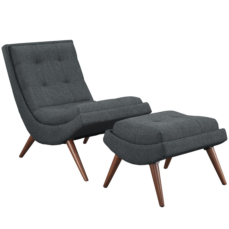 Ensemble de chaise longue Modway, Gris foncé